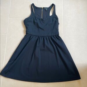 NWOT Cynthia Rowley Black Racerback Fit & Flare Mini Dress
